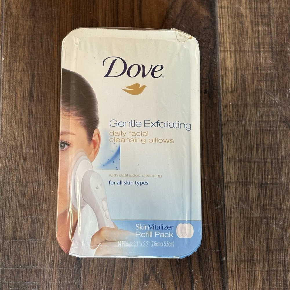 Dove Gentle Exfoliating Daily Facial Skin Vitalizer Cleansing Pillows 14 Count